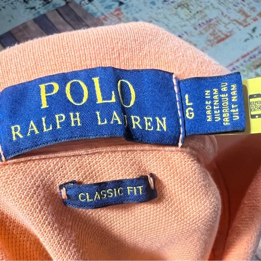 Polo by Ralph Lauren Men's Orange Polo Shirt